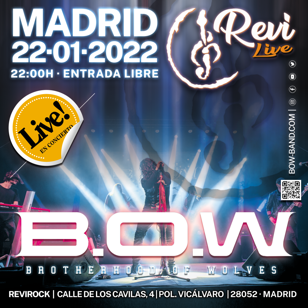 Cartel B.O.W 22 de Enero 2022 Madrid